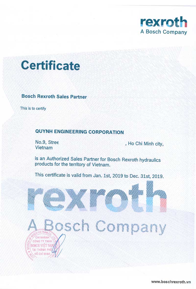 Đại lý Bosch rexroth Vietnam