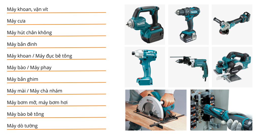 dụng cụ cầm tay makita