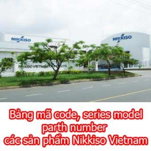 Bảng mã code, series model, part number các sản phẩm Nikkiso Vietnam