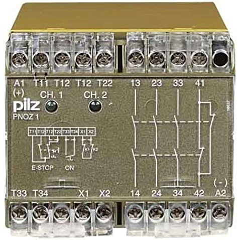775695 Pilz - PNOZ 1 110-120VAC 3n/o 1n/c - Safety relay PNOZ X - E-STOP, safety gate, light grid