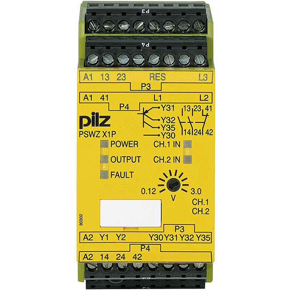 777950 Pilz - PSWZ X1P 3V /24-240VACDC 2n/o 1n/c 2so - Safety relay PNOZ X - Standstill monitoring