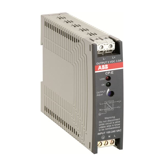 Bộ Nguồn CP-E 5/3.0 ABB (In:100-240VAC - Out: 5VDC/3.0A)